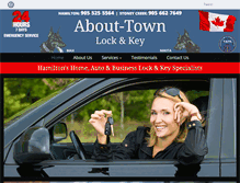 Tablet Screenshot of abouttownlockandkey.com